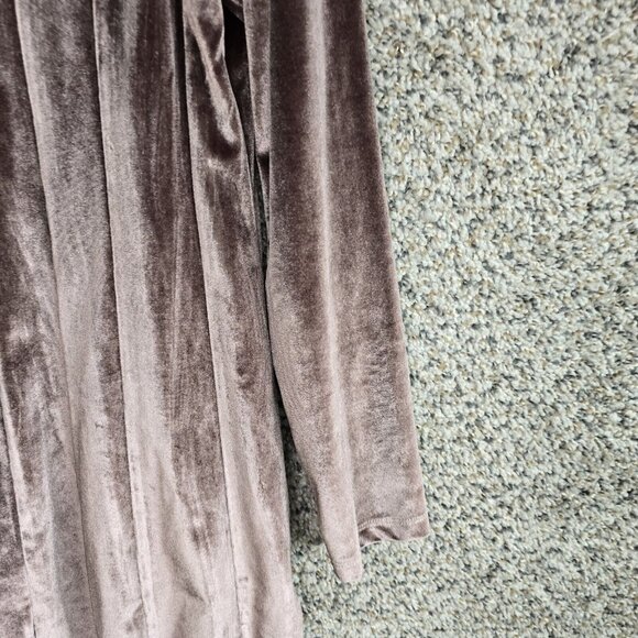 Soft Surroundings Top Womens Small Velour Brown Tunic Scoop Neck Blouse Ladies‎ - Picture 2 of 7